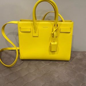 100% Authentic Saint Laurent Baby Sac De Jour in Yellow